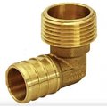 American Imaginations 0.5 in. x 0.5 in. Lead Free Brass PEX MIP Elbow AI-35149